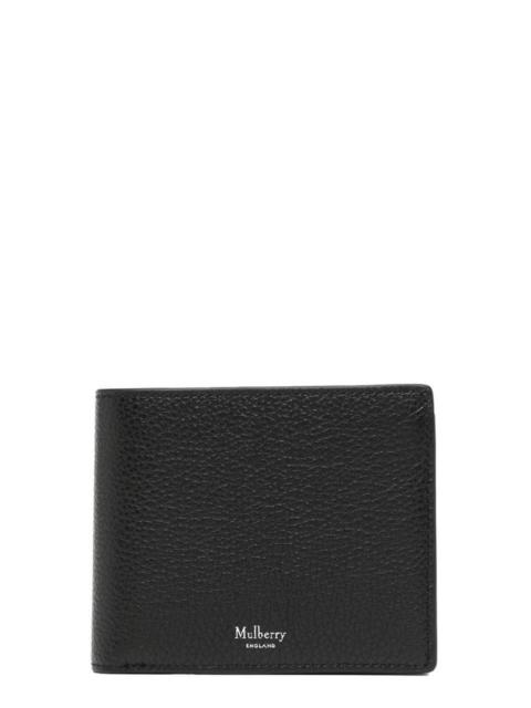 Mulberry 8 Card Coin Wallet Small Classic Grain (Black)