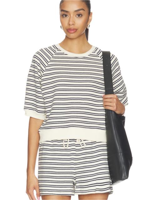 perfectwhitetee French Terry Bubble Sleeve Sweatshirt