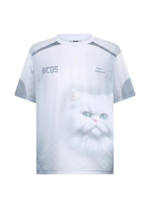 GCDS Gcds Cat-print T-shirt