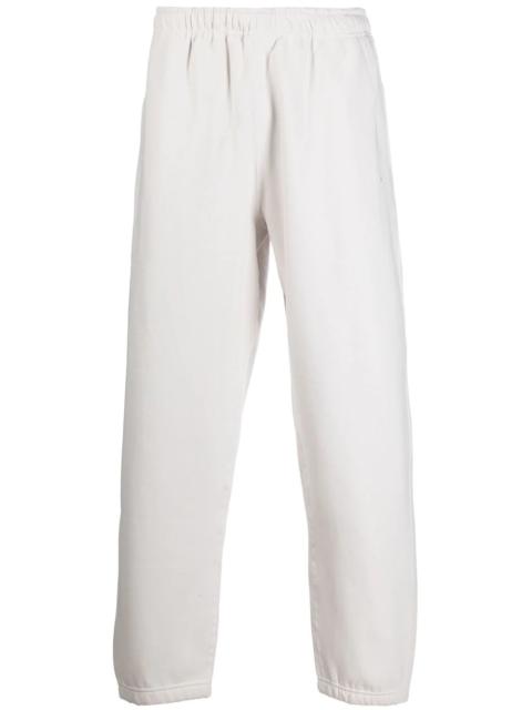 elasticated-waistband cotton track pants