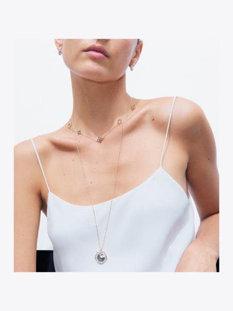 TORY BURCH Forget Me Not Charm Pendant Necklace