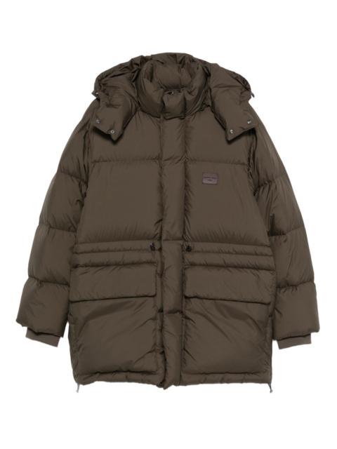 EMPORIO ARMANI detachable-hood padded jacket