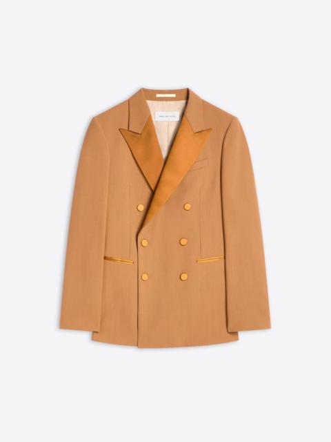 Dries Van Noten DOUBLE-BREASTED WOOL TOILE TUXEDO