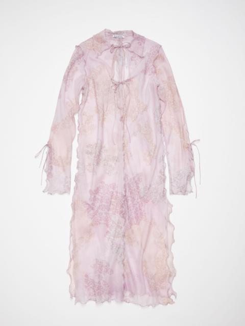 Acne Studios Chiffon printed dress - Pink