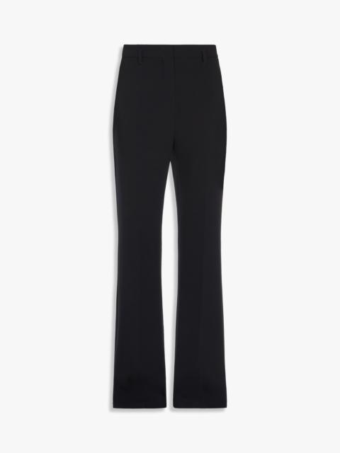 Flared technical cady trousers
