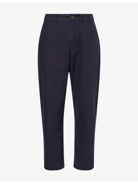 Barbour Ursula Straight-Leg Cotton-Canvas Trousers