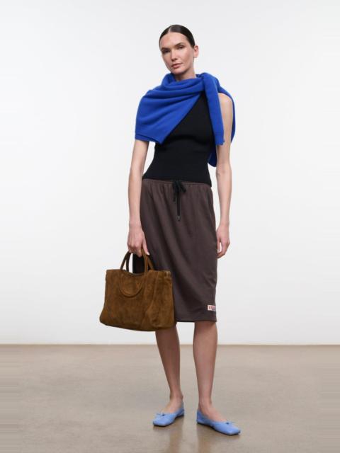 STAUD STAUD HASKELL SKIRT DARK OAK