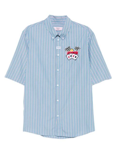 Martine Rose striped embroidered shirt