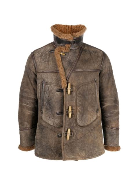 RRL by Ralph Lauren Ideford shearling-lined leather jacket