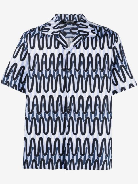 Neil Barrett abstract-print short-sleeve shirt