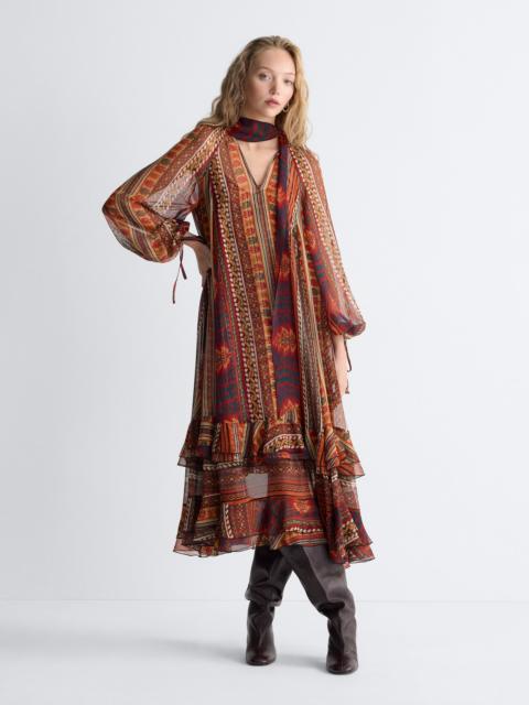 DIANE VON FURSTENBERG Nadine Silk Chiffon Gown