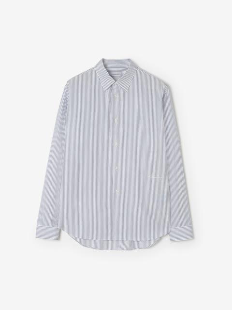 Burberry Relaxed Fit Striped Cotton Shirt