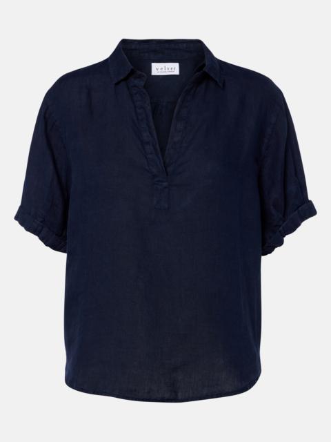 velvet Vivica linen top