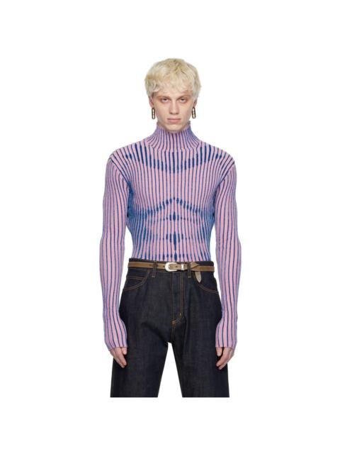 Jean Paul Gaultier Pink Striped Sweater