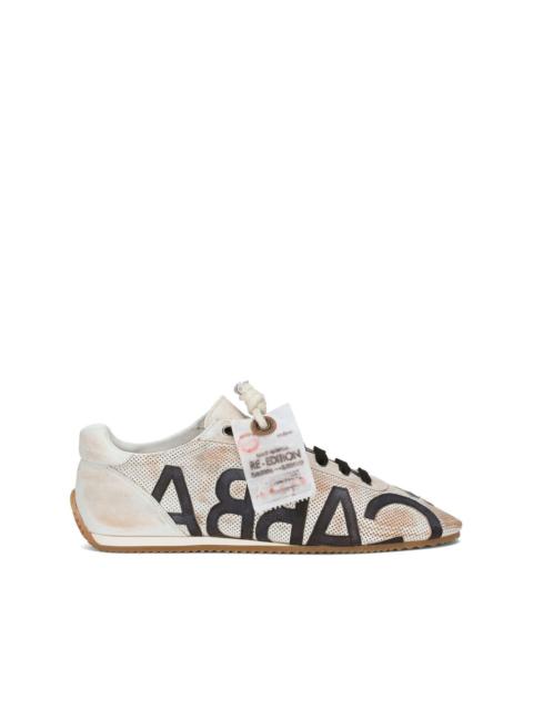 all-over logo print sneakers