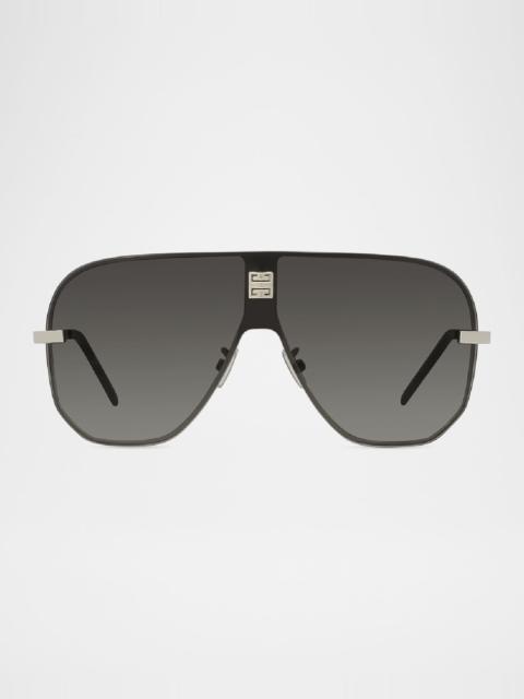 Givenchy 4GEM Metal Aviator Sunglasses