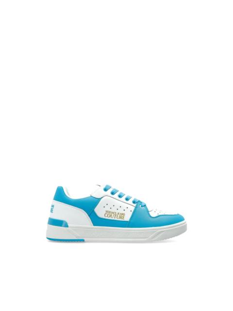VERSACE JEANS COUTURE leather logo sneakers