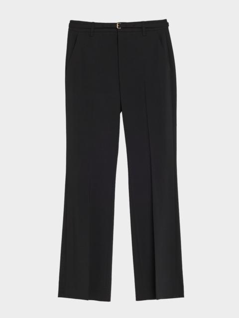 Vince High-Rise Slim Flare Pants with Belt