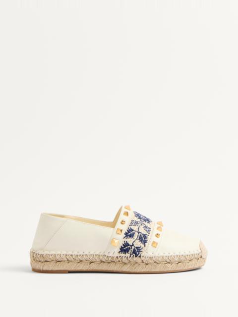 ESPADRILLE IN NAPPA WITH GRAPE EMBROIDERY 20MM