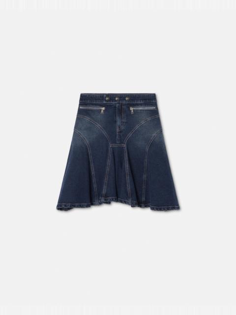 VERSACE JEANS COUTURE Flared Denim Skirt
