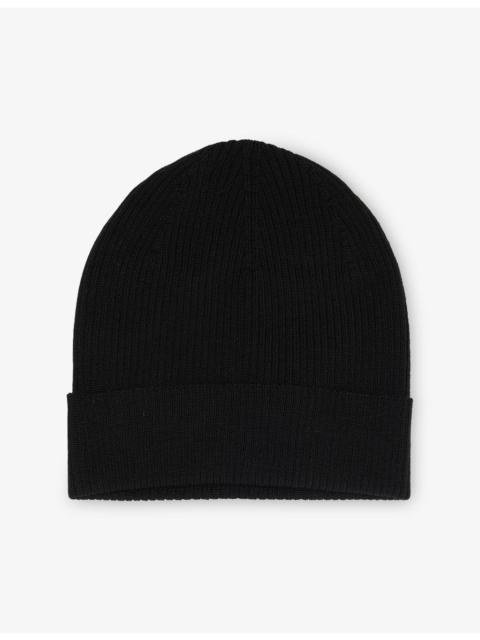 Rick Owens Ribbed Wool Beanie Hat