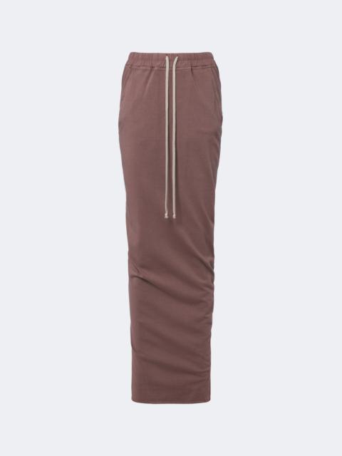 Rick Owens DRKSHDW DRKSHDW Pull On Pillar cotton maxi skirt