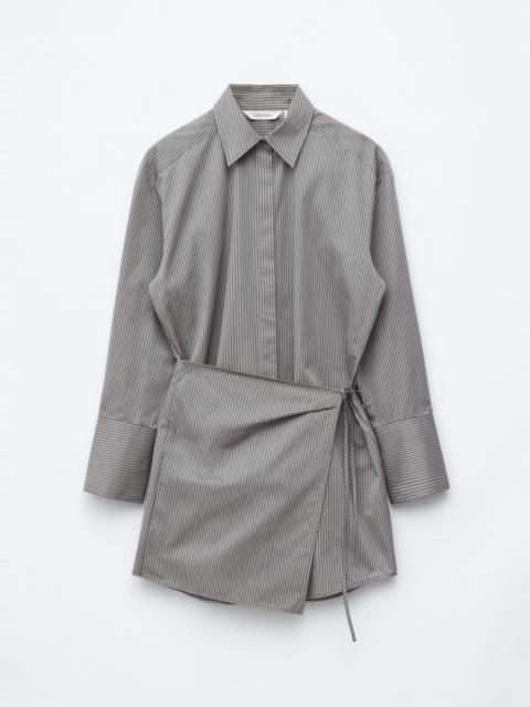 & Other Stories Wrap Shirt Mini Dress