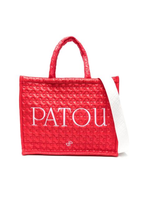 large Patou quilted tote bag