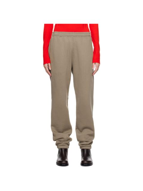 AURALEE Brown Smooth Soft Sweatpants