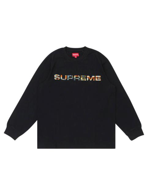 Supreme Meta Logo Long-Sleeve Top 'Black'