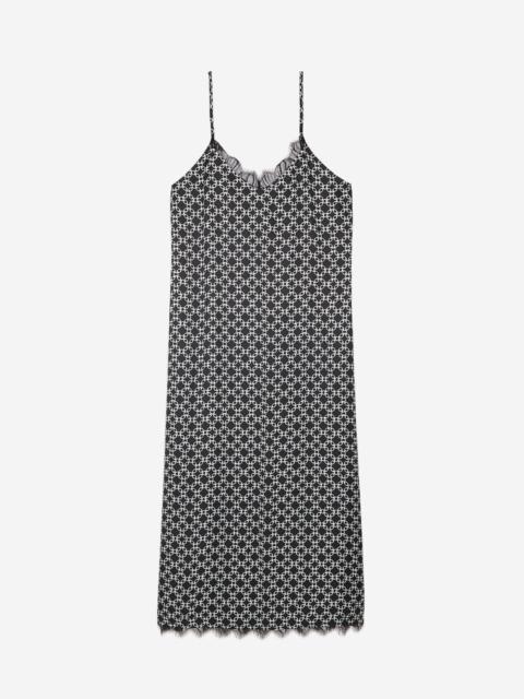 The Kooples LONG PRINTED SLIP DRESS