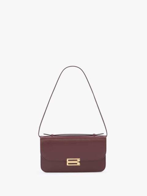 Victoria Beckham Dorian Pochette In Burgundy Leather
