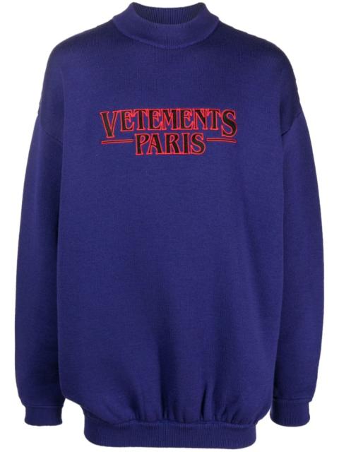 VETEMENTS logo-appliquÃ© merino jumper