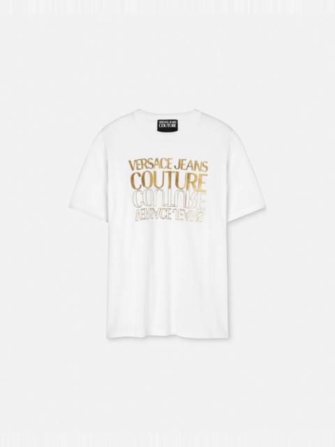 VERSACE JEANS COUTURE Upside Down Logo T-Shirt