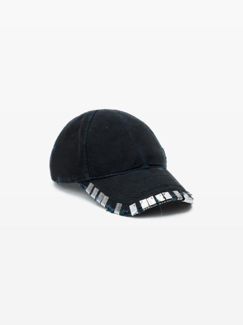 Alexander Wang Black Graffiti Logo Baseball Cap