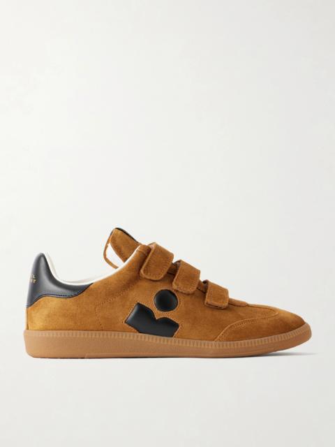 Isabel Marant Beth Leather-trimmed Suede Sneakers