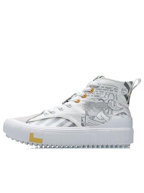 (WMNS) Li-Ning Classic Canvas Hi x Disney 'White Grey' AGCR180-3