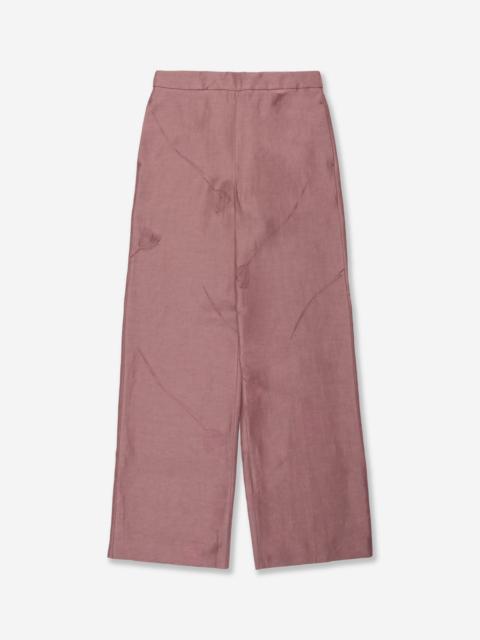 SLOWEAR Wide-fit trousers in viscose, linen and cotton