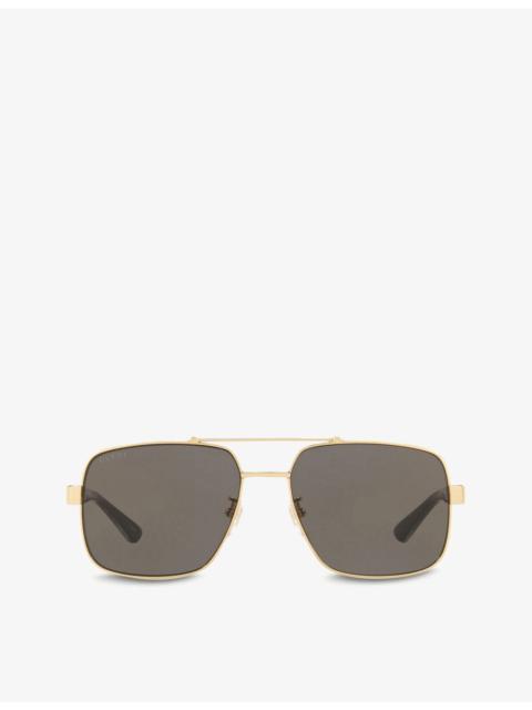 GUCCI GG0529S 60 acetate rectangular-frame sunglasses