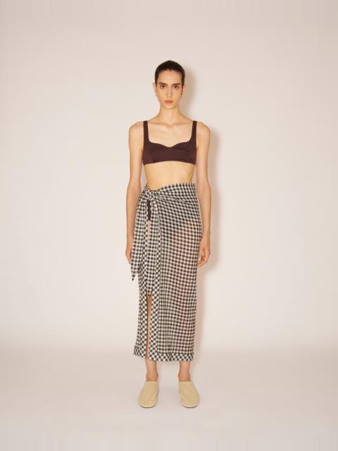 Nanushka PATRICE - Check Gauze checked skirt - Black&White