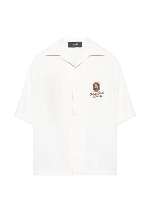 AMIRI logo-embroidered shirt