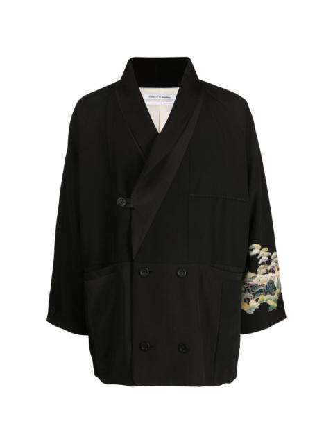 Children of the Discordance floral-embroidered kimono jacket
