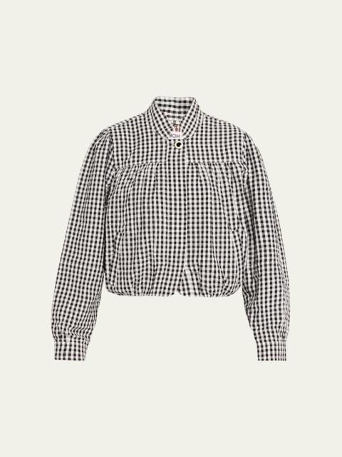 ALIX OF BOHEMIA Jodie Gingham Seersucker Jacket