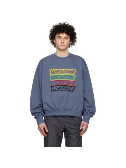 We11done Navy French Terry Sweatshirt
