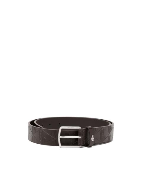 LACOSTE monogram leather belt