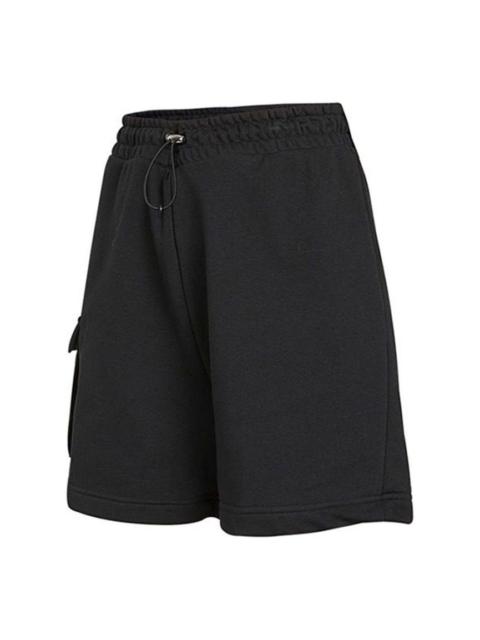Nike (WMNS) Nike Swsh Short Athleisure Casual Sports Breathable Drawstring Shorts Black DA3488-010