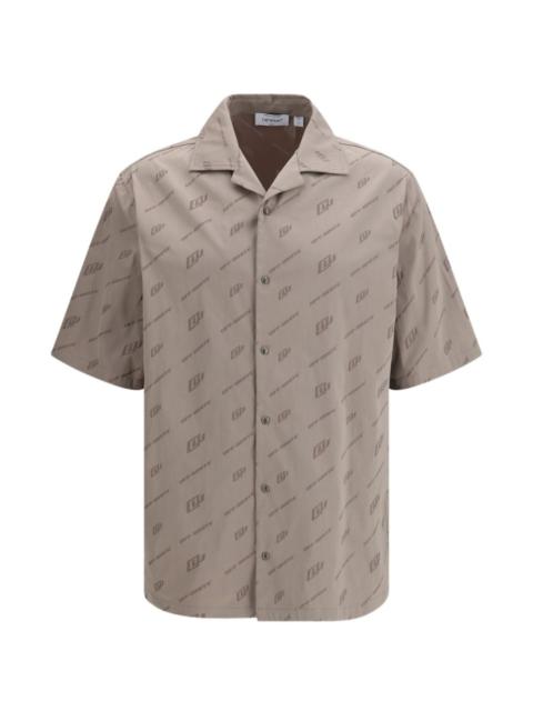 Off-White jacquard bowling shirt