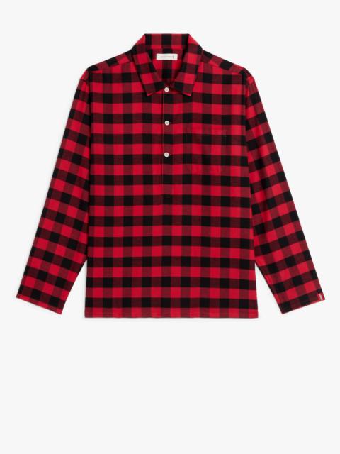 Mackintosh MILITARY RED & BLACK COTTON SHIRT | GSM-201