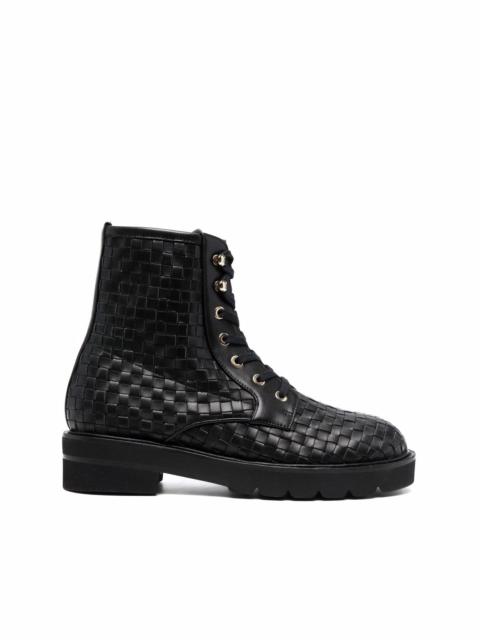 Mila Lift woven ankle boots