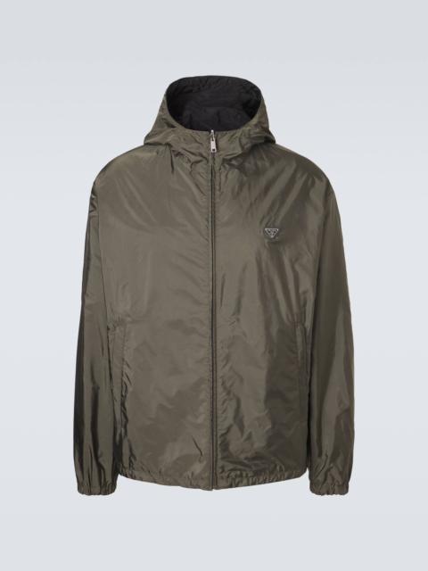 Prada Re-Nylon reversible leather-trimmed jacket